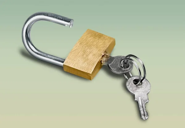 Lock Key Close View — Stock Photo, Image