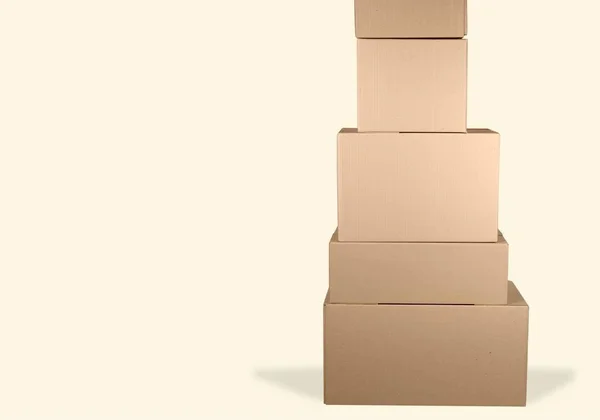 Boxes Cardboard Boxes Background — Stock Photo, Image