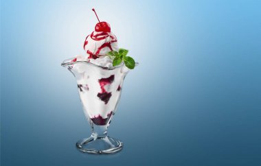 lezzetli dondurma topları, yaz tatlı