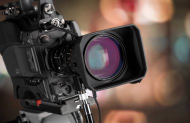 video kamera, televizyon ve medya konsepti