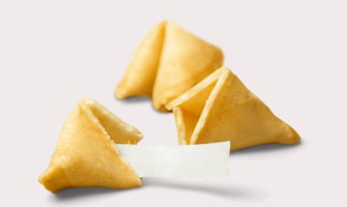 Fal kurabiyesi boş notu ile