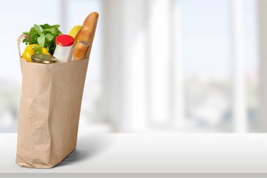 kağıt torba ile taze sebze, sağlıklı gıda 