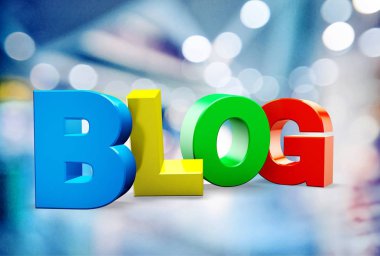 Blog word mektup blok tarafından yapılan