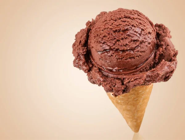 Gustoso Gelato Cioccolato Sfondo — Foto Stock