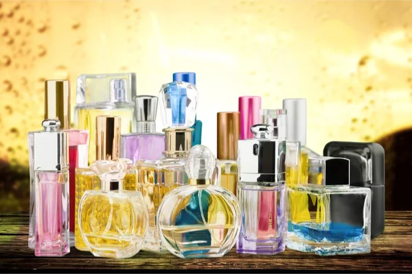 Perfumes Aromáticos Garrafas Beleza Moda — Fotografia de Stock