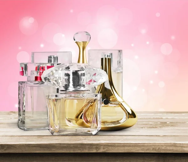 Perfumes Aromáticos Botellas Belleza Moda — Foto de Stock