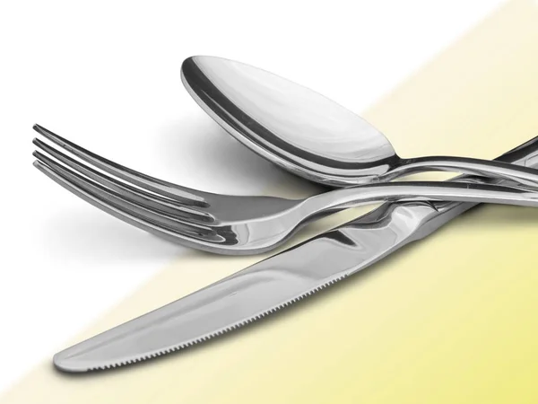 Silverware Set Spoon Fork Knife — Stock Photo, Image