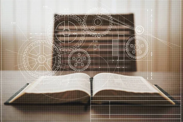Libro Della Sacra Bibbia Concetto Religioso — Foto Stock
