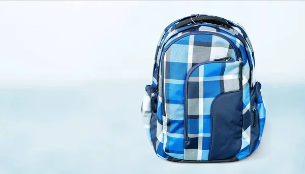 Mochila Escolar Azul Para Estudiante Alumno —  Fotos de Stock