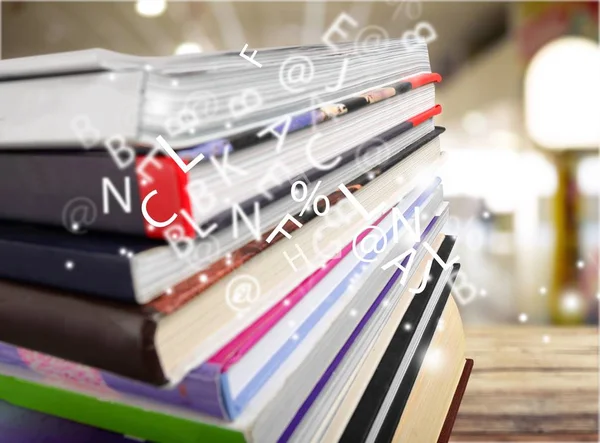 Stack Books Education Learning Background — Stock Photo, Image