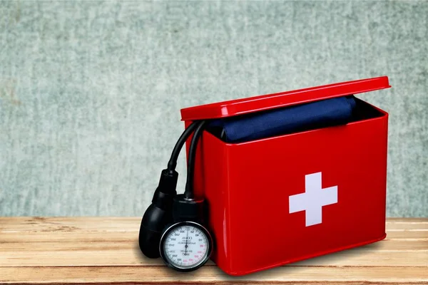 Kit Pronto Soccorso Con Forniture Mediche — Foto Stock