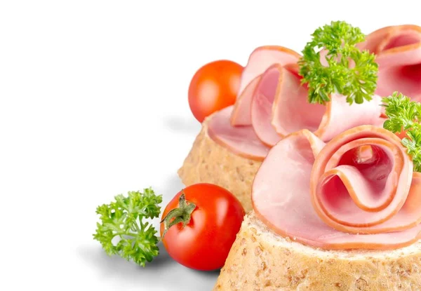 Delicious Sandwich Meat Ham Cheese — Stock Photo, Image