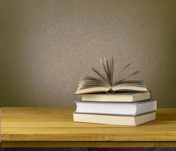 Stapel Alter Bücher Bibliothek Bildung Und Lernen — Stockfoto
