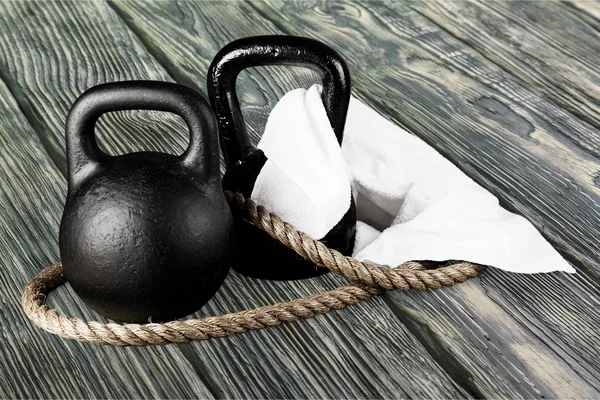 Kettle Bell Weights Background — Stock Photo, Image