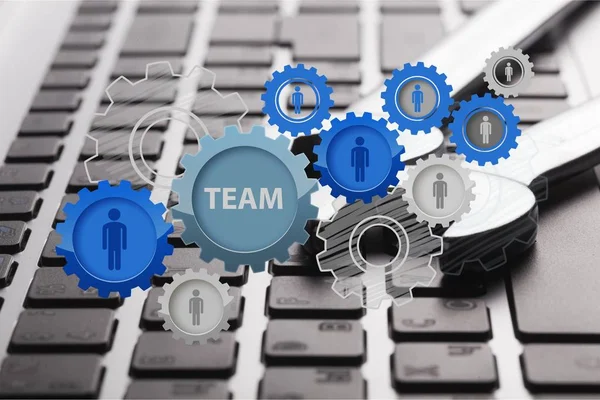 Concept Van Teamwork Leiderschap — Stockfoto