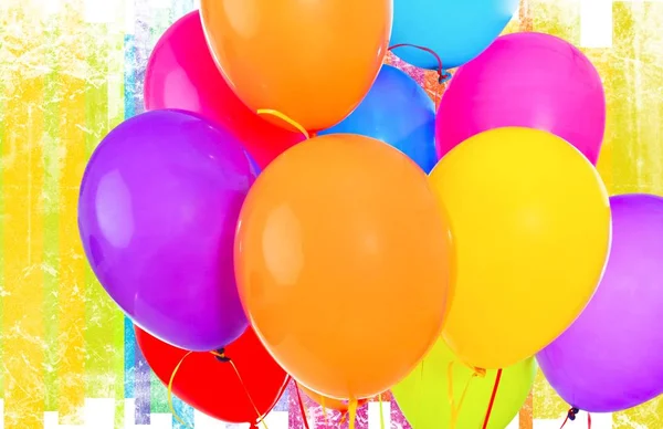 Bunch Bright Balloons Background — Stock Photo, Image