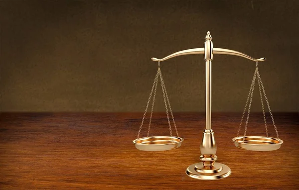 Law Scales Table Background — Stock Photo, Image