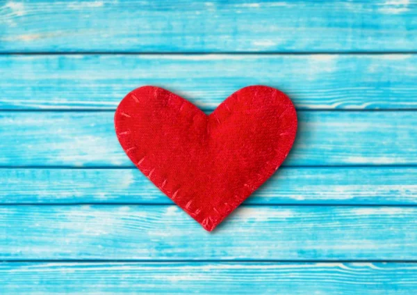 Close Coração Vermelho Para Fundo Dia Dos Namorados — Fotografia de Stock