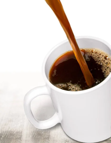 Крупный План Чашки Черного Кофе — стоковое фото