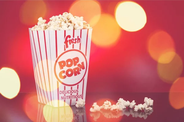 Jedzenie Popcorn Pole Tle — Zdjęcie stockowe