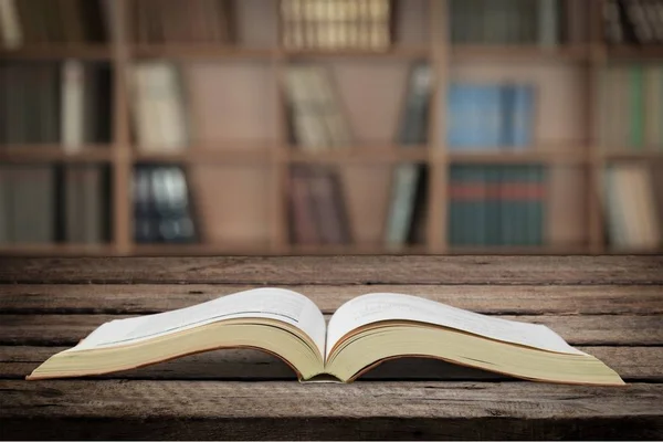 Livro Aberto Com Páginas Brancas Branco — Fotografia de Stock