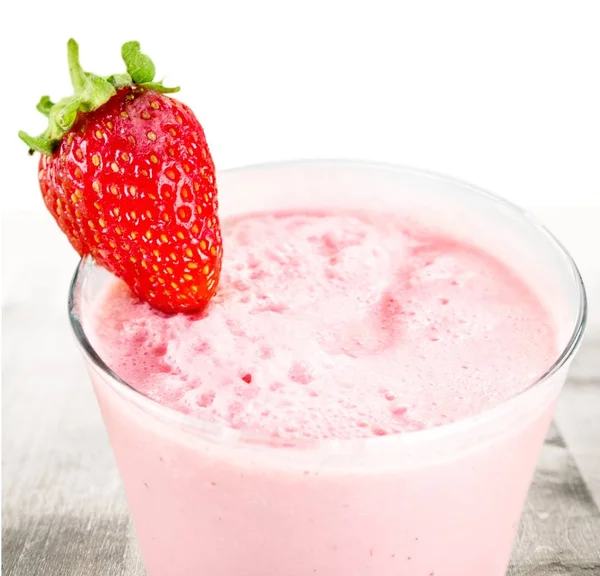 Leckerer Milchshake Fruchtiger Joghurt — Stockfoto