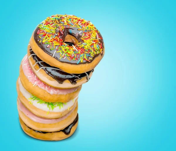 Different Assorted Donuts Colorful Icing — Stock Photo, Image