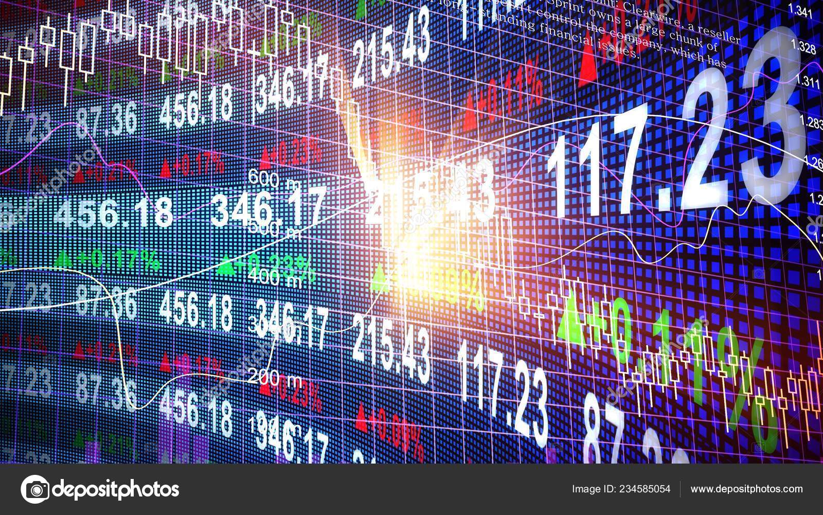 Stock Market Forex Trading Graph Candlestick Chart Suitable Financial  Investment Stock Photo by ©billiondigital 234585054