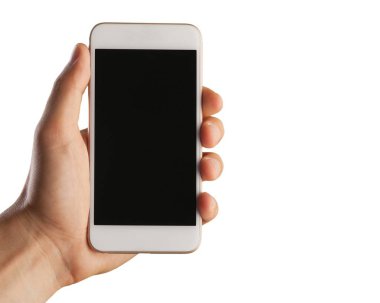 Erkek el ile smartphone yakından görmek