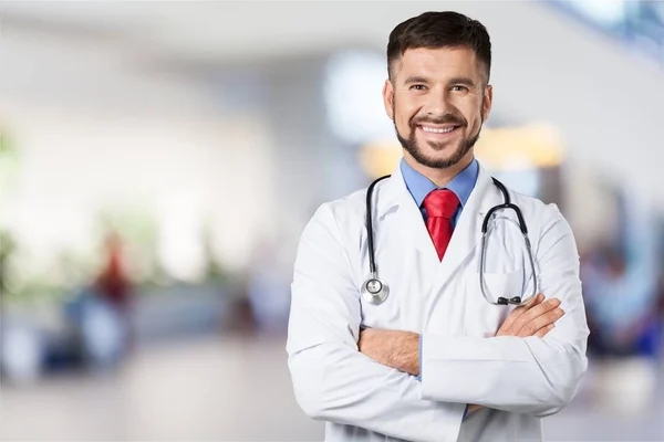 Retrato de médico guapo —  Fotos de Stock