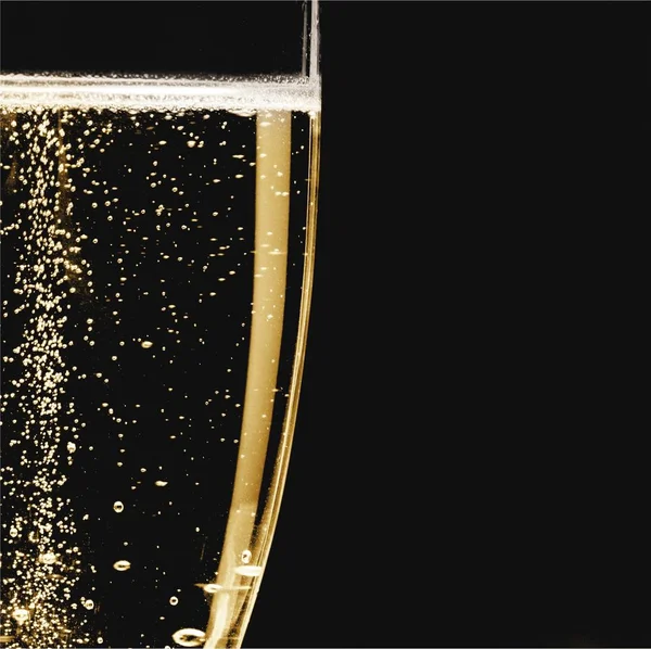 Flöjt Glas Champagne Bakgrund — Stockfoto