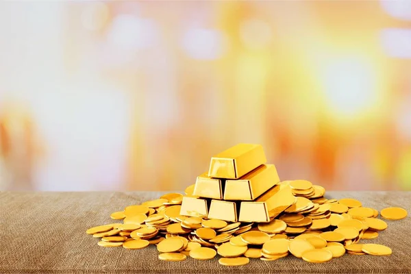 Altın Para Arka Plan Kalıp — Stok fotoğraf