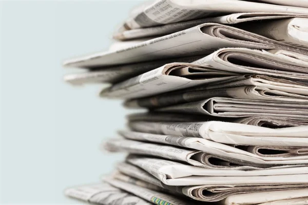 Pile Newspapers Background Close View — Stock Photo, Image