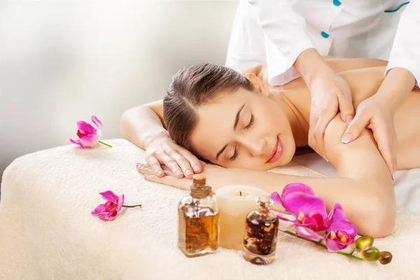 Woman Having Treatment Spa Salon — Stock Photo, Image