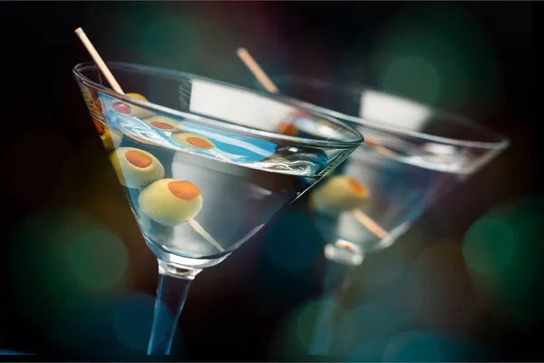 Cocktail Martini Vista Close Vidro — Fotografia de Stock