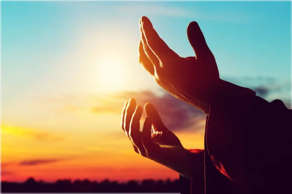 Руки Людської Молитви Вид Крупним Планом — стокове фото