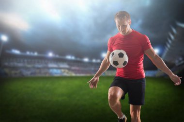 Futbol afrika siyahı aksiyon yeşil bir adam futbolcu