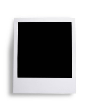Arka planda Boş Polaroid Çerçeve