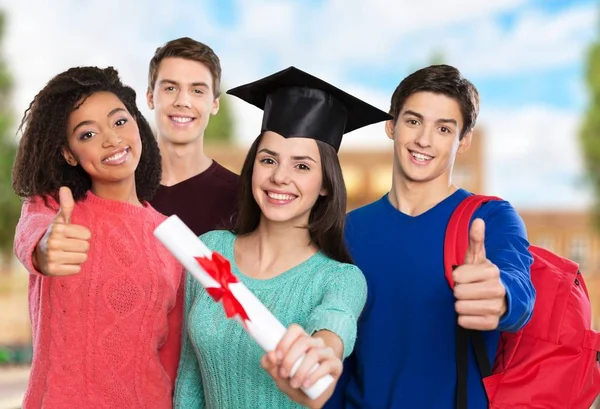 Gruppo Studenti Laurea — Foto Stock