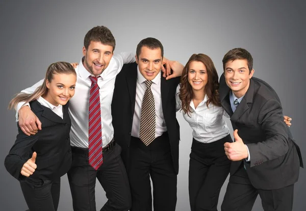 group of business people isolated on background