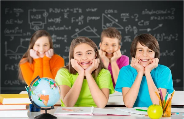 Grupo Crianças Escola Sala Aula — Fotografia de Stock