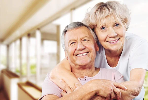 Happy Senior Couple Background — Stock Photo, Image