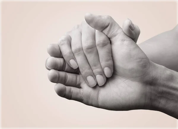 Männliche Und Weibliche Hände Hintergrund — Stockfoto