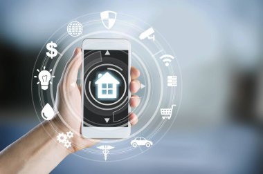 dijital teknoloji konsepti. karışık ortam