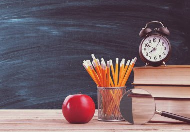 renkli okul kırtasiye, geri okul arka plan