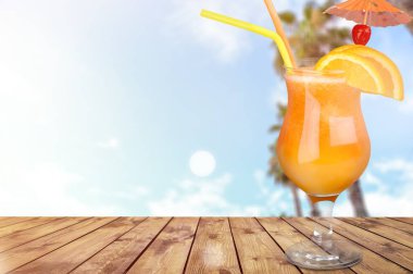 lezzetli alkol kokteylinin yakın çekim görünümü