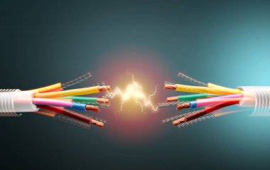 Birçok kabloyla elektrik ekranlı kablo 