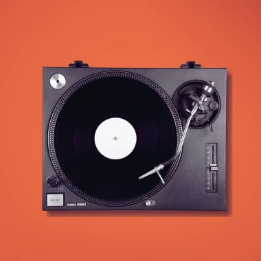 vinil kayıt retro tarzı. 
