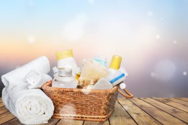 Tahta masadaki spa tedavisinin bileşimi