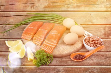 Taze somon lezzetine yakın çekim 